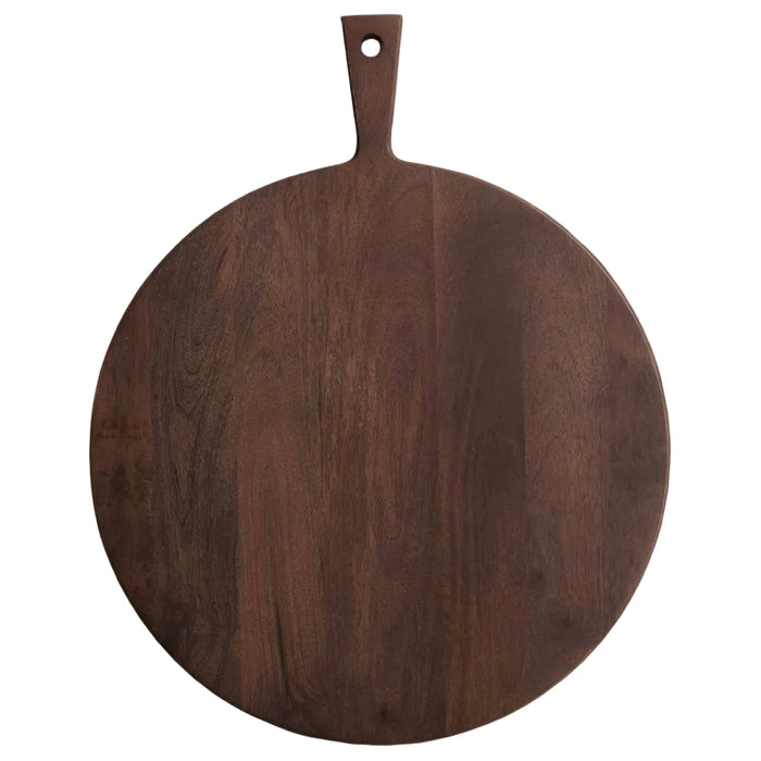 Round Mango Wood Cheese Cutting Board HOME & GIFTS - Tabletop + Kitchen - Serveware & Utensils Creative Co-Op