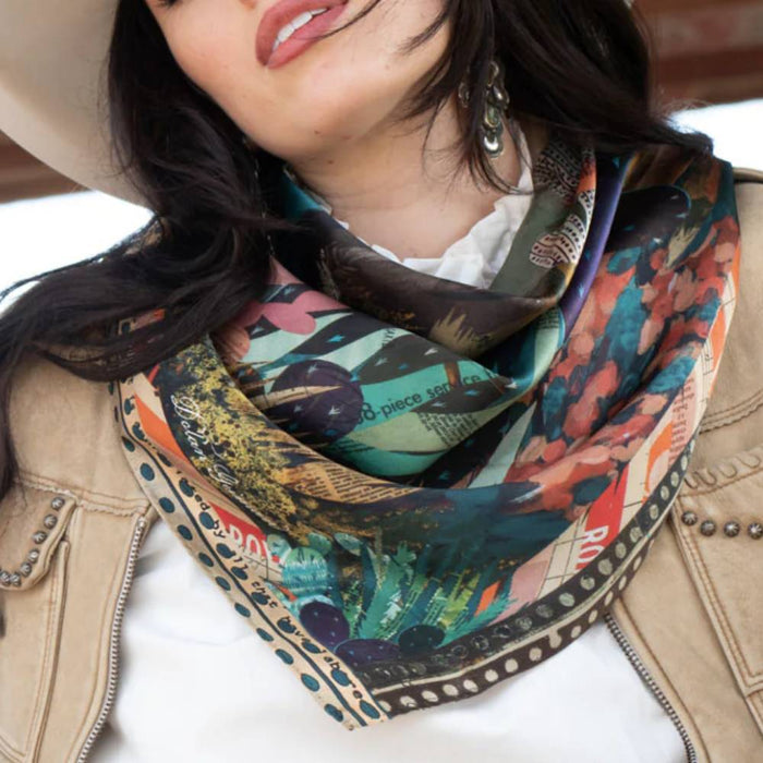 Fringe Scarves "Burro Country" Long Wild Rag ACCESSORIES - Additional Accessories - Wild Rags & Scarves Fringe Scarves   