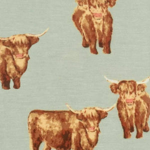 Milkbarn Baby Highland Cow Print Bamboo Zipper Pajamas KIDS - Baby - Unisex Baby Clothing Milkbarn Kids   