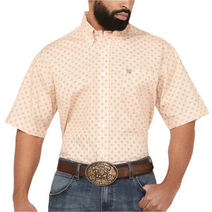 Cinch Men's Geo Print Button Down Shirt MEN - Clothing - Shirts - Short Sleeve Cinch