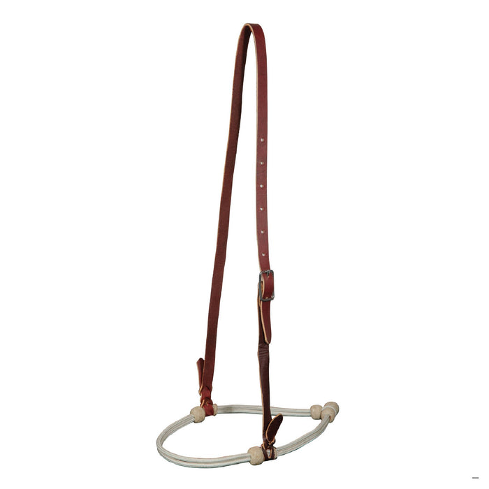 Professional's Choice Rope Caveson w/Rawhide Adjustment Tack - Nosebands & Tie Downs Professional's Choice