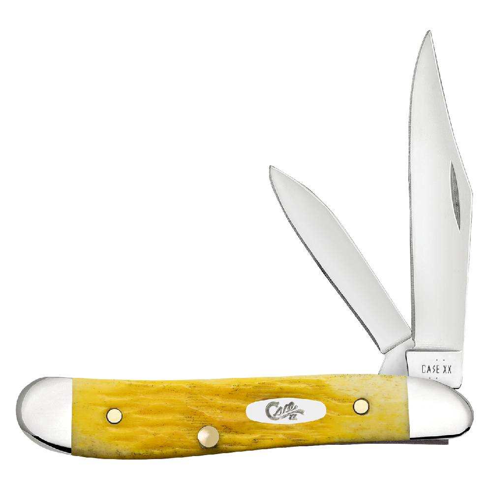 Case Peanut - Platts Jig Yellow Bone Knives W.R. Case