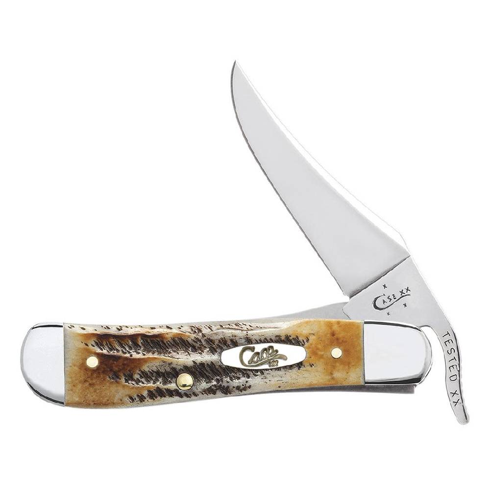 Case 6.5 BoneStag Russlock Knives W.R. Case