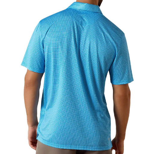 Ariat Men's All Over Blue Geo Print Polo Shirt MEN - Clothing - Shirts - Short Sleeve Ariat Clothing