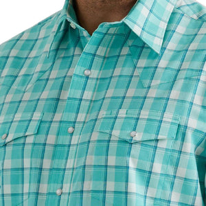 Wrangler Men's Western Plaid Snap Shirt MEN - Clothing - Shirts - Short Sleeve Shirts Wrangler   