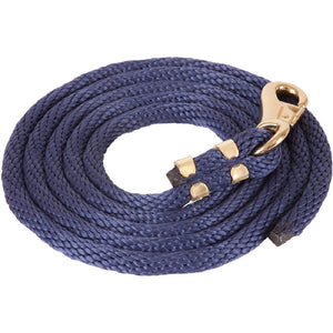 Poly Lead Rope With Bull Snap Tack - Lead Ropes Teskey's Navy  