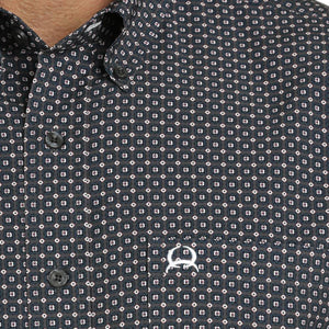 Cinch Men's Geo Square Arenaflex Shirt MEN - Clothing - Shirts - Short Sleeve Shirts Cinch   