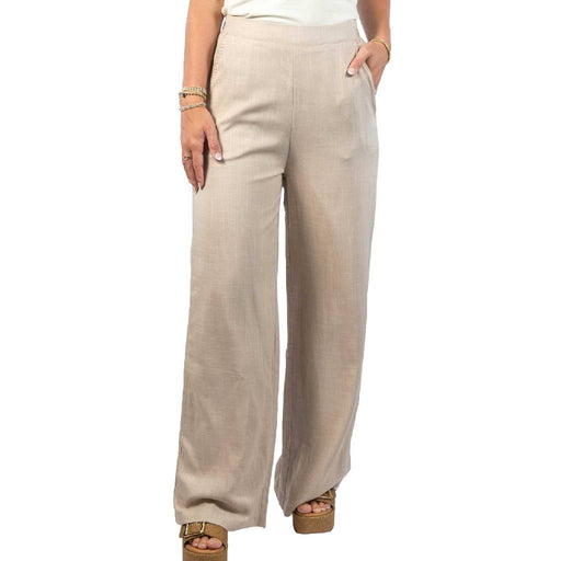 Natural Linen Whip Stitch Wide Leg Pant WOMEN - Clothing - Pants & Leggings Rhythm
