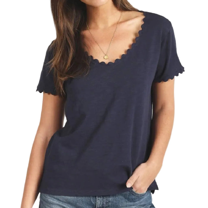 Dylan Ric Rac Navy Tee