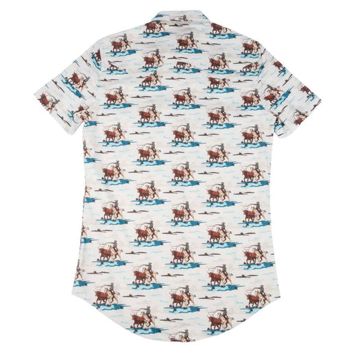 Rock & Roll Denim Men's Western Print Pearl Snap Shirt MEN - Clothing - Shirts - Short Sleeve Panhandle