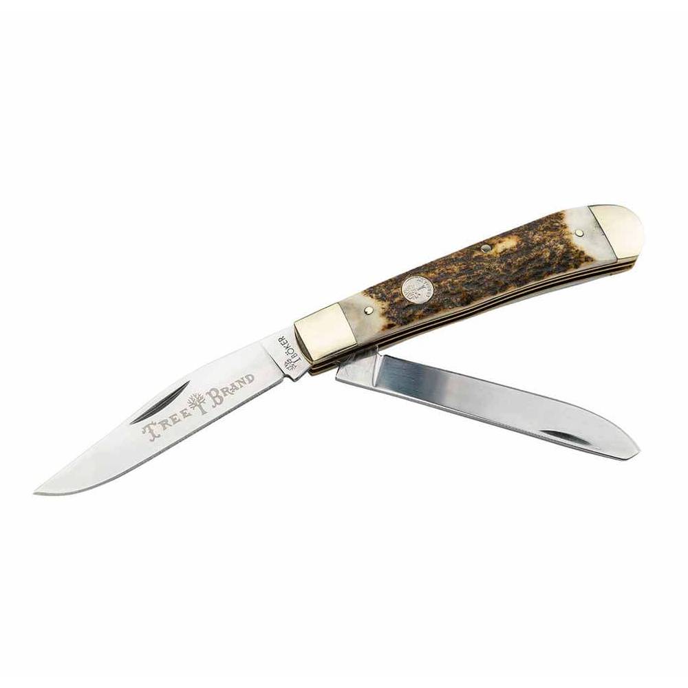 Boker Traditional Series 2.0 Trapper Stag Knives Boker   