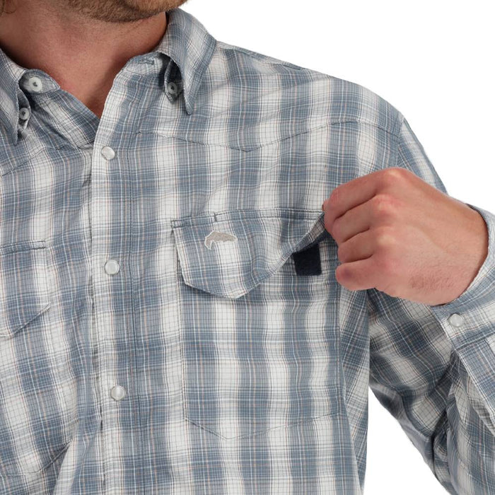 * Simms Big Sky Shirt - Storm - FINAL SALE MEN - Clothing - Shirts - Long Sleeve Simms Fishing