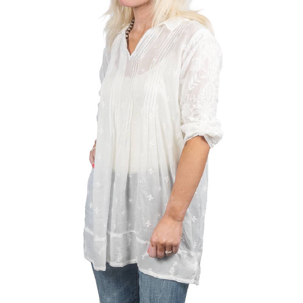 Johnny Was Marti Vera Embroidered Tunic WOMEN - Clothing - Tops - Long Sleeved Johnny Was Collection   