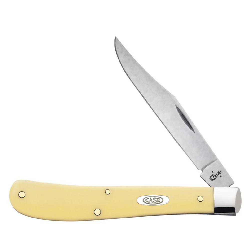 Case Yellow Synthetic Slimline Trapper SS Knives W.R. Case   