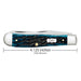 Case Trapper - Pocket Worn Mediterranean Blue Bone Knives W.R. Case   