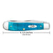 Case Trapper Caribbean Blue Jig Bone Knives W.R. Case   