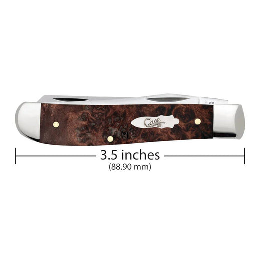 Case Mini Trapper - Brown Maple Burl Wood Knives W.R. Case   