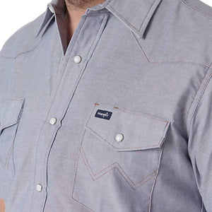 Wrangler Men's Cowboy Cut Work Shirt MEN - Clothing - Shirts - Short Sleeve Shirts Wrangler   