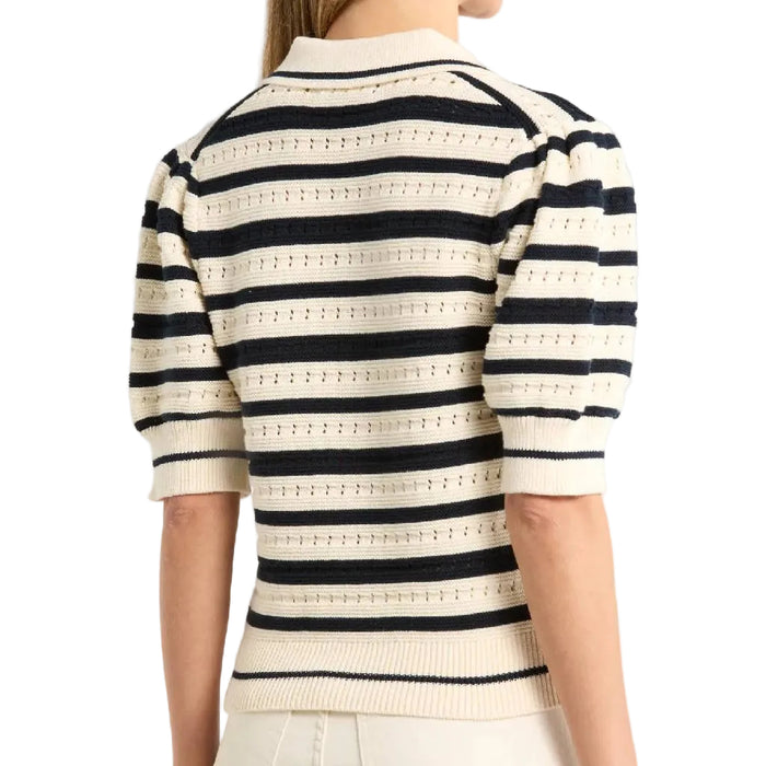 Habitual Women's Striped Polo Sweater WOMEN - Clothing - Tops - Short Sleeved Habitual