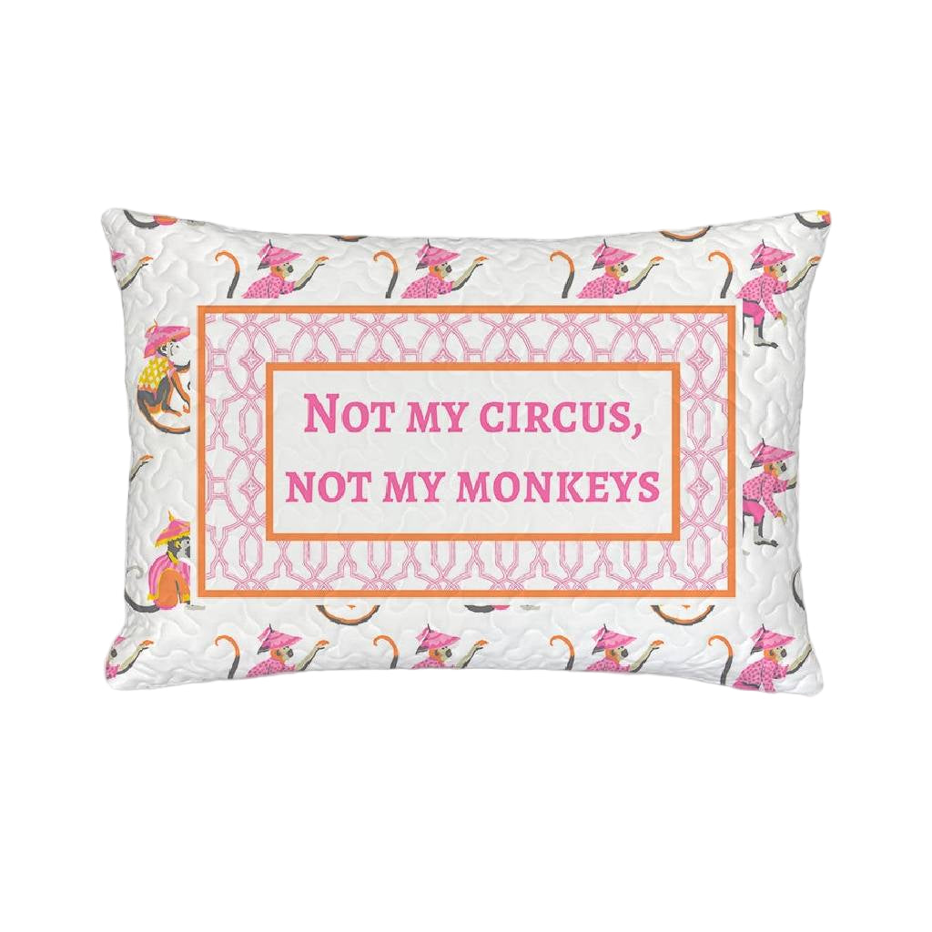 Not My Circus Quilted Mini Pillow HOME & GIFTS - Home Decor - Decorative Pillows Ida Mae Home