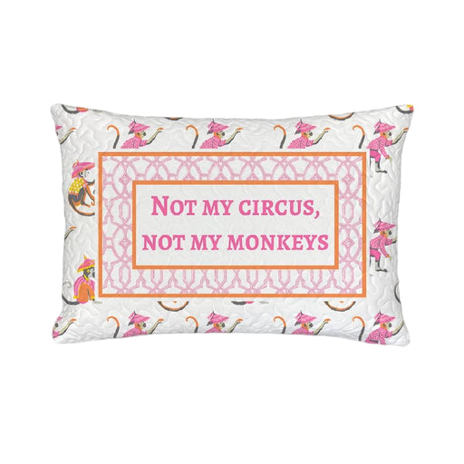Not My Circus Quilted Mini Pillow HOME & GIFTS - Home Decor - Decorative Pillows Ida Mae Home