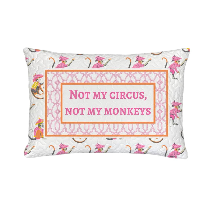 Not My Circus Quilted Mini Pillow HOME & GIFTS - Home Decor - Decorative Pillows Ida Mae Home