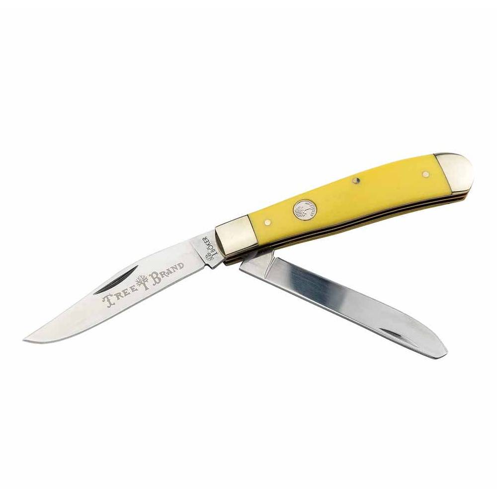 Boker Traditional Series 2.0 Trapper Yellow Delrin Knives Boker   