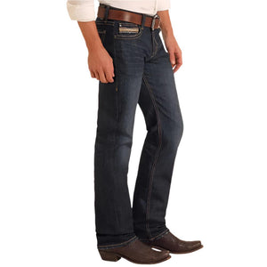 Rock & Roll Denim Men's Tri-Color Stitch Straight Jeans MEN - Clothing - Jeans Panhandle