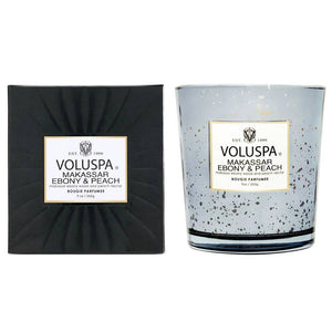 Makassar Ebony & Peach Classic Speckle Candle HOME & GIFTS - Home Decor - Candles + Diffusers Voluspa   