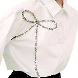 Embellished Bow Top WOMEN - Clothing - Tops - Long Sleeved Ina