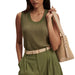 Aldcroft Olivine Stitch Knit Tank WOMEN - Clothing - Tops - Sleeveless Varley