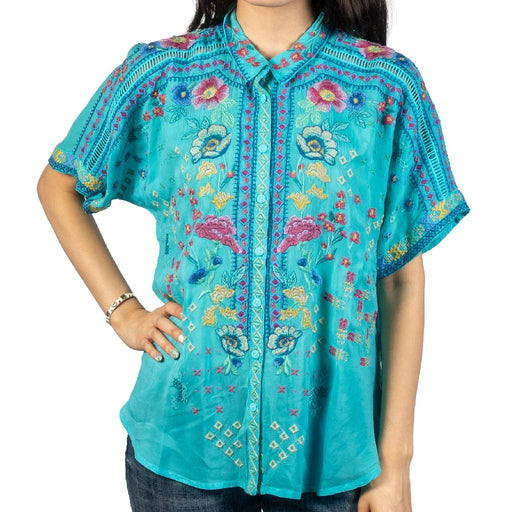 Johnny Was Audrey Blouse WOMEN - Clothing - Tops - Short Sleeved Johnny Was Collection