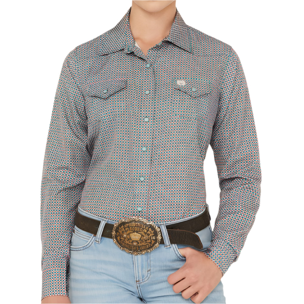 Cinch Women's Arenaflex Geo Print Western Shirt