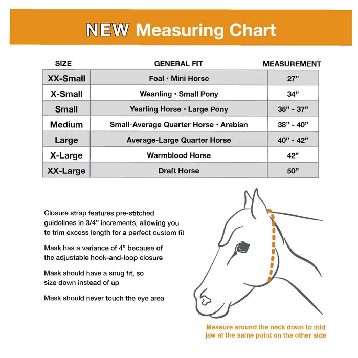 Cashel Quiet Ride Long Nose Fly Mask w/Ears Equine - Fly & Insect Control Cashel