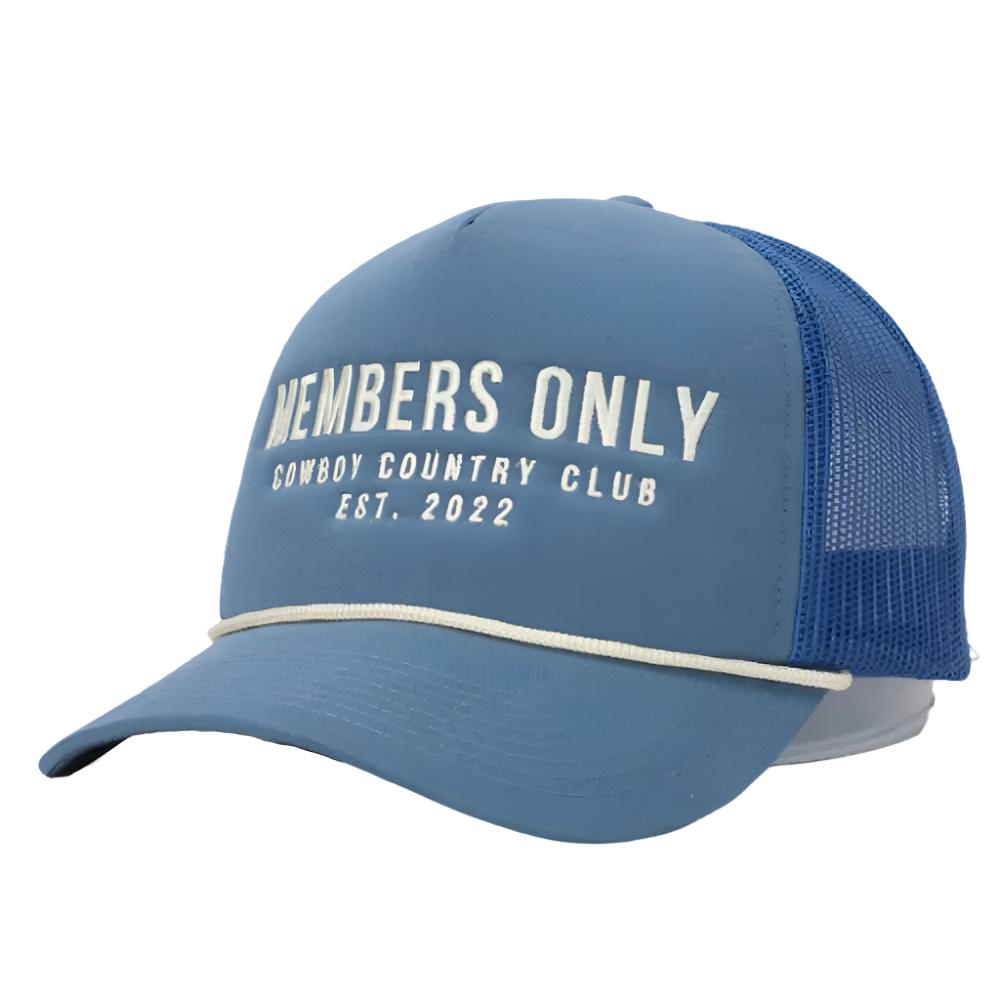 Members Only Cowgirl Trucker Hat - Blue HATS - BASEBALL CAPS Cowboy Country Club   