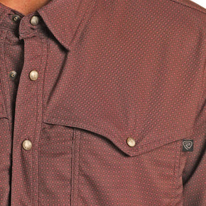 Rock & Roll Denim Men's Micro Geo Tek Western Shirt MEN - Clothing - Shirts - Short Sleeve Shirts Panhandle   