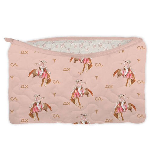 Casey Cowgirl Patchwork Rose Small Makeup Bag ACCESSORIES - Luggage & Travel - Cosmetic Bags Ida Mae Home