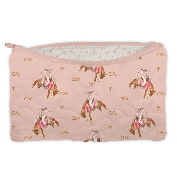 Casey Cowgirl Patchwork Rose Small Makeup Bag ACCESSORIES - Luggage & Travel - Cosmetic Bags Ida Mae Home