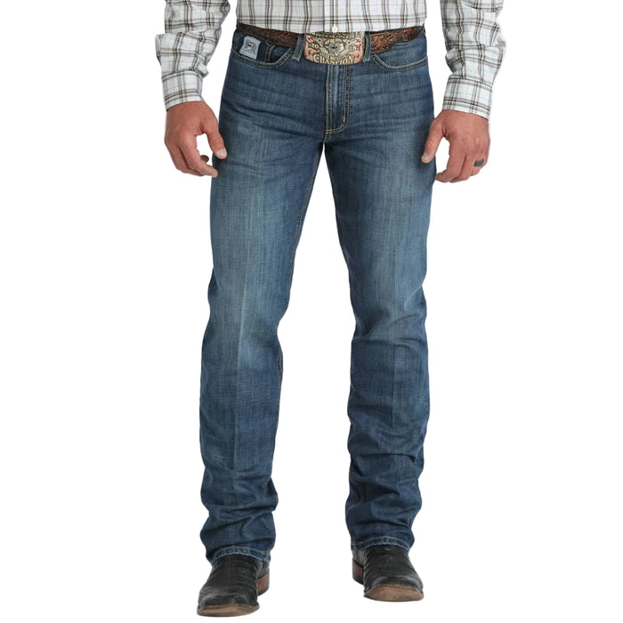Cinch Men's Silver Label Mid Rise Slim Straight Leg Jean