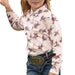 Cruel Denim Girl's Pink Horse Print Snap Shirt KIDS - Girls - Clothing - Tops - Long Sleeve Tops Cruel Denim