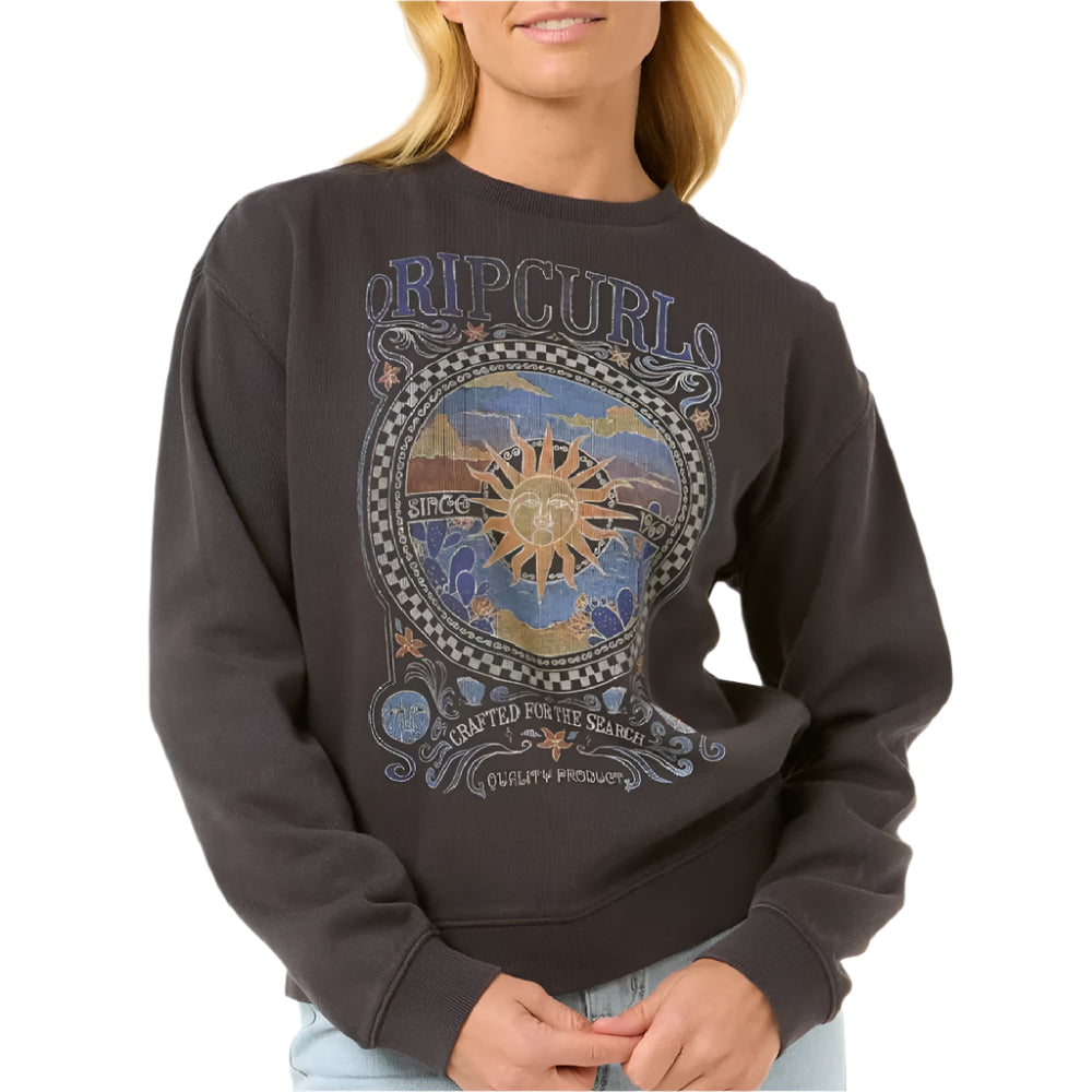 Rip Curl Women's Luna Relaxed Crew Sweatshirt WOMEN - Clothing - Pullovers & Hoodies Rip Curl