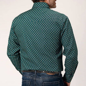Roper Men's Foulard Print Snap Shirt - FINAL SALE MEN - Clothing - Shirts - Long Sleeve Shirts Roper Apparel & Footwear   