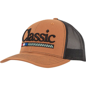Classic Rope Cap with Large Embroidered 3D Logo HATS - BASEBALL CAPS Classic Equine Camel/Black  