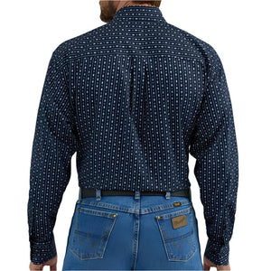 Wrangler Men's George Strait Geo Print Shirt MEN - Clothing - Shirts - Long Sleeve Shirts Wrangler   