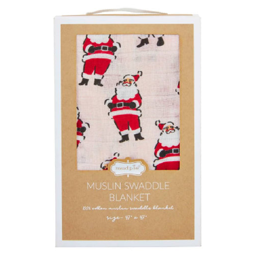 Mud Pie Vintage Santa Swaddle Blanket HOME & GIFTS - Home Decor - Seasonal Decor Mud Pie   