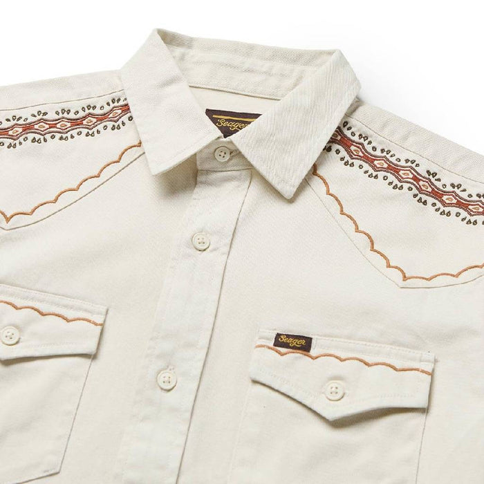 Seager Men's Amarillo White Wash Button Down Shirt MEN - Clothing - Shirts - Short Sleeve Seager Apparel