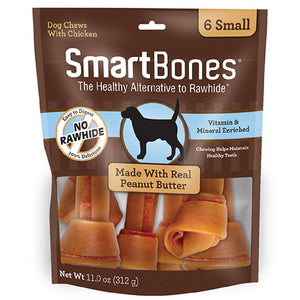 SmartBones Peanut Butter Pets - Toys & Treats smartbones 6 Small  
