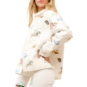 Western Motif Quilted Jacket