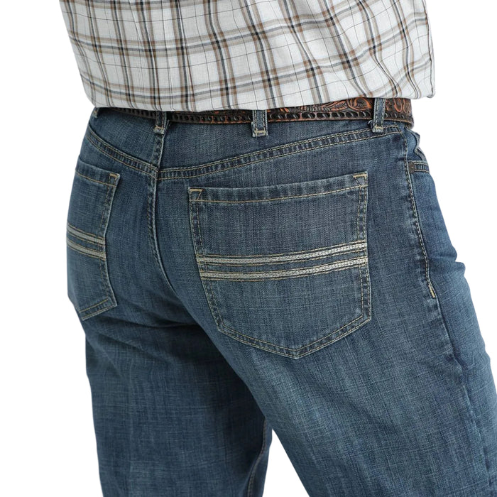 Cinch Men's Silver Label Mid Rise Slim Straight Leg Jean