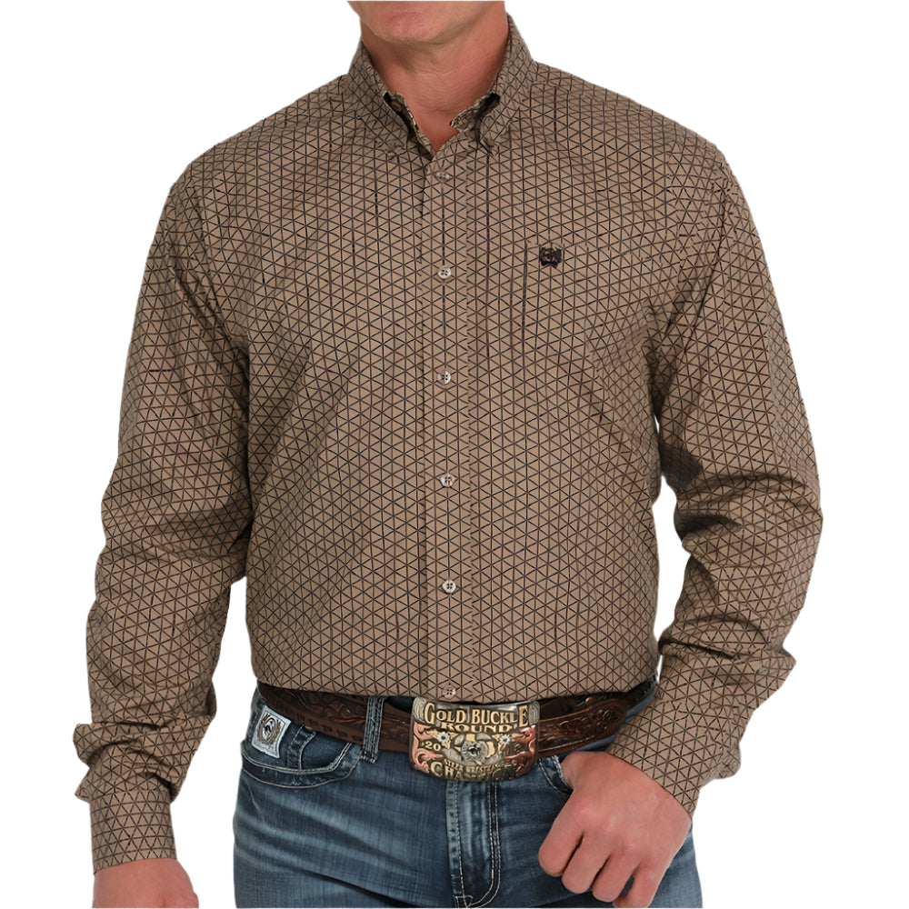 Cinch Men's Geo Print Button Shirt - FINAL SALE MEN - Clothing - Shirts - Long Sleeve Cinch